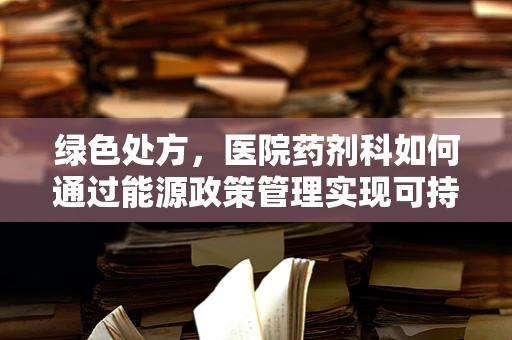 绿色处方，医院药剂科如何通过能源政策管理实现可持续发展？