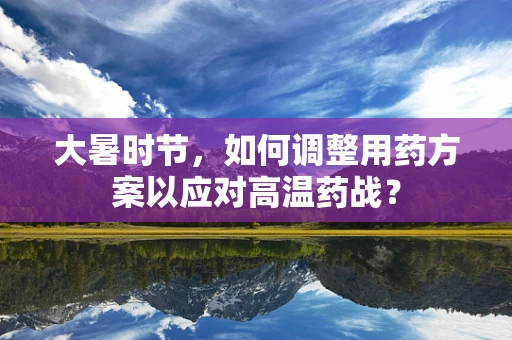 大暑时节，如何调整用药方案以应对高温药战？