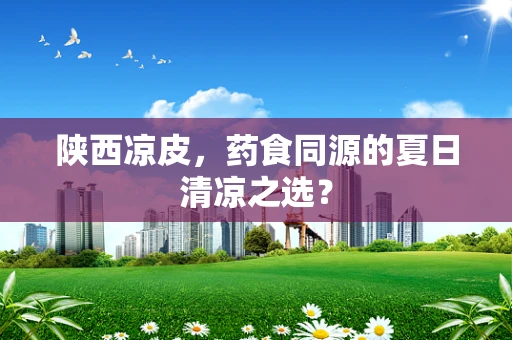 陕西凉皮，药食同源的夏日清凉之选？