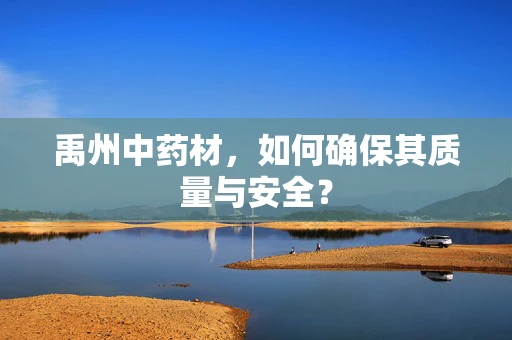 禹州中药材，如何确保其质量与安全？