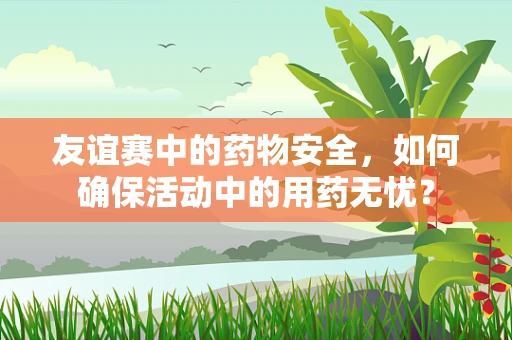 友谊赛中的药物安全，如何确保活动中的用药无忧？