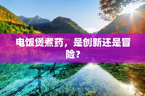 电饭煲煮药，是创新还是冒险？