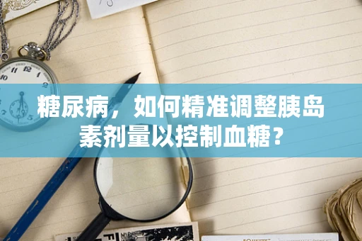 糖尿病，如何精准调整胰岛素剂量以控制血糖？