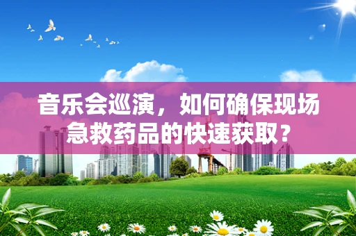 音乐会巡演，如何确保现场急救药品的快速获取？